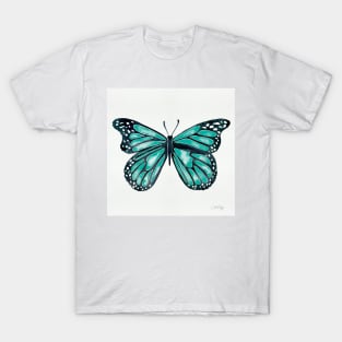 Turquoise Butterfly T-Shirt